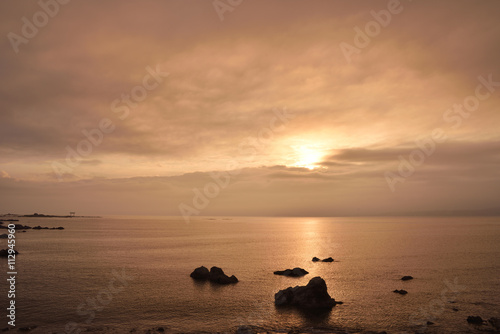 夕焼け空　シルエット