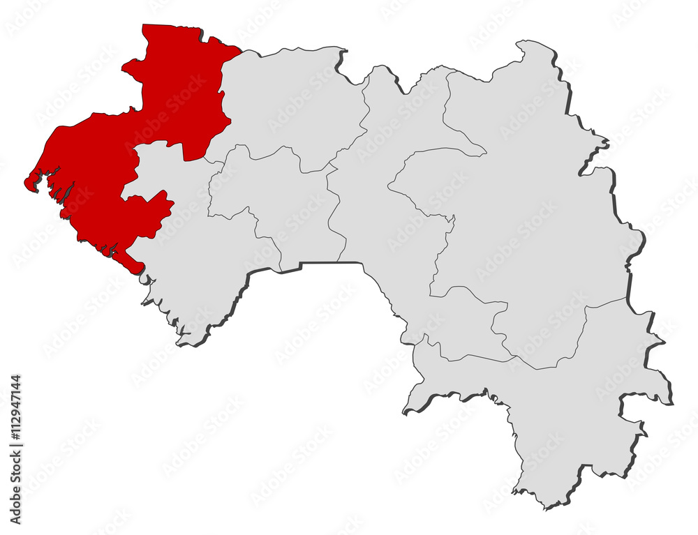 Map - Guinea, Boké