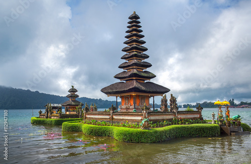 Pura Ulun Danu Bratan  Hindu temple on Bratan lake  Bali  Indonesia