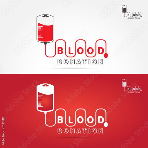 logotype blood donation