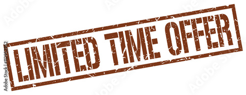 limited time offer brown grunge square vintage rubber stamp