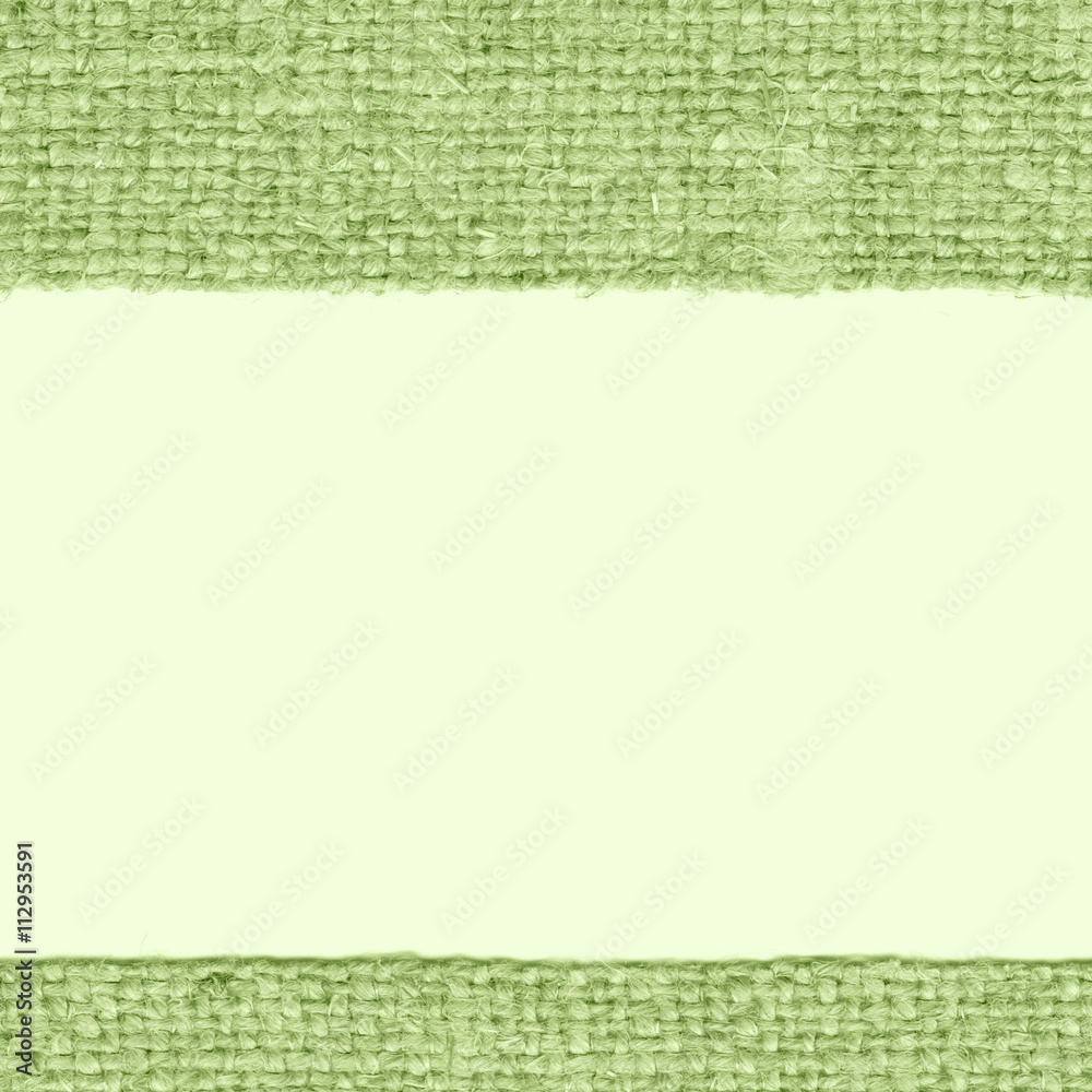 Obraz premium Textile sack, fabric space, malachite canvas, weave material, house background