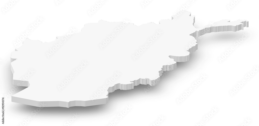 Obraz premium Map - Afghanistan - 3D-Illustration