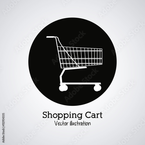 Shopping cart design. commerce and store icon, graphic vector