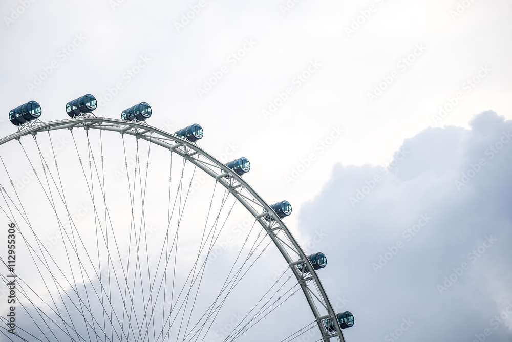 Obraz premium Singapore Flyer, the giant ferris wheel, Singapore