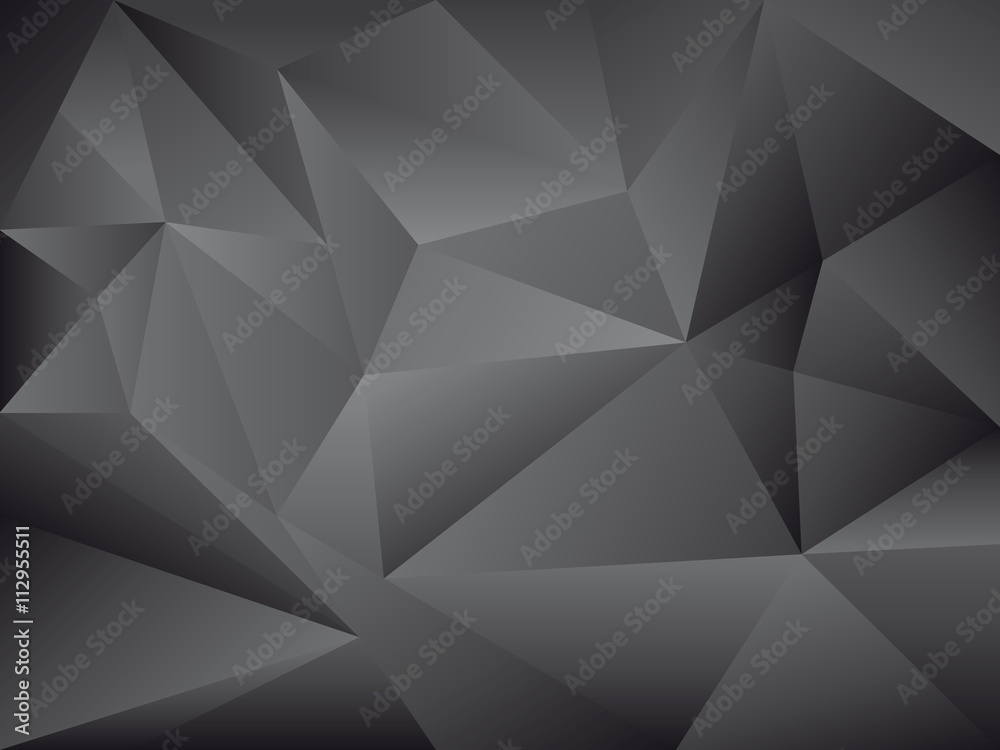 abstrakter Polygon Hintergrund mit schwarzer Textur