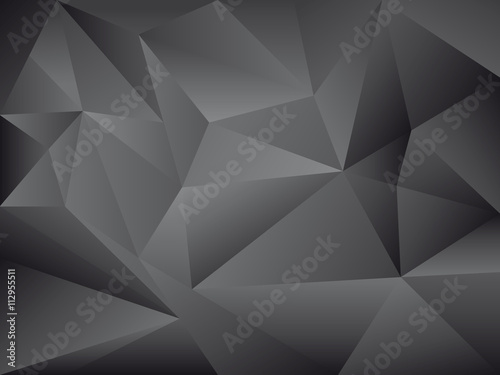 abstrakter Polygon Hintergrund mit schwarzer Textur