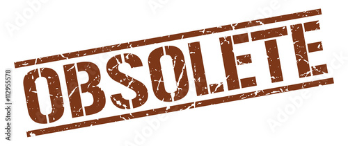 obsolete brown grunge square vintage rubber stamp