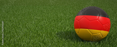 Ball On Grass Of Stadium