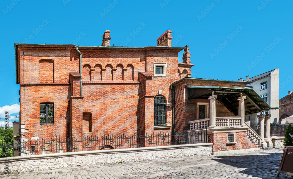 Old Synagogue in historic Jewish Kazimierz district of Cracow, Poland