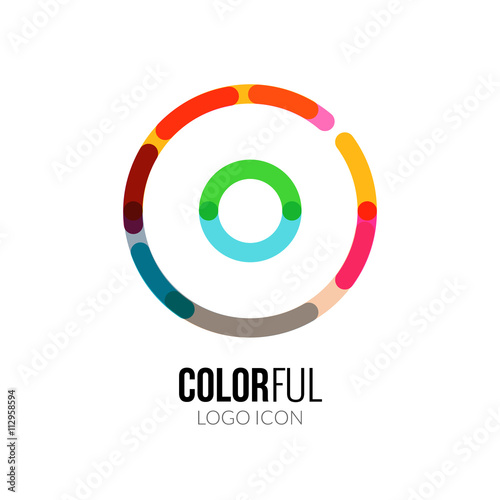 Free Download Abstract vector circle colorful logo design for business - GFXLoad