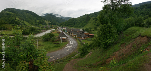The village in the mountains.