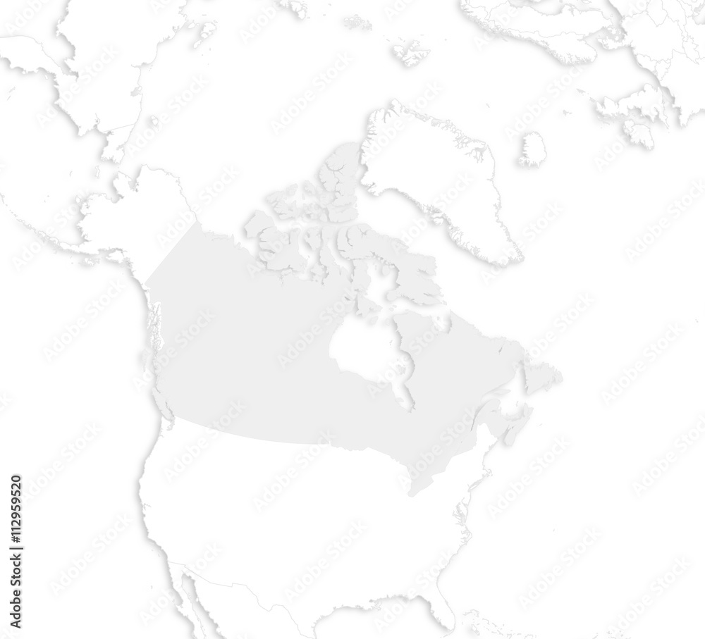 Obraz premium Map - Canada