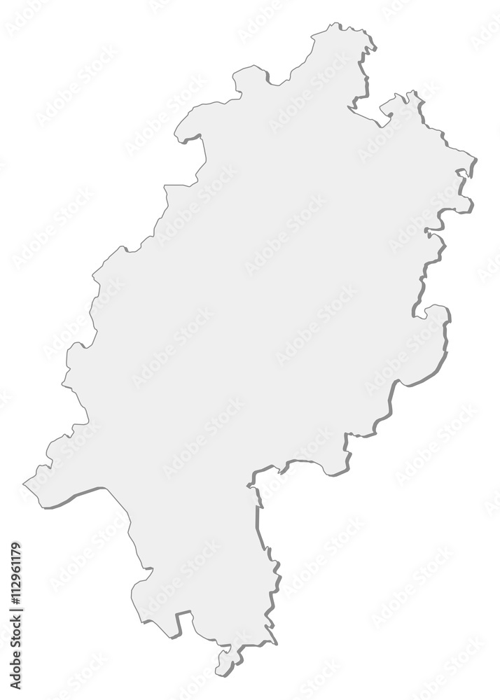 Map - Hesse (Germany)