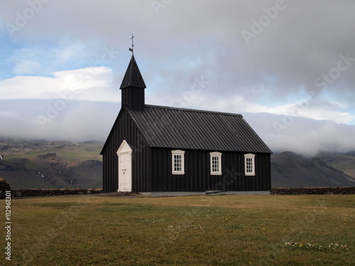 Eglise de Budir. Péninsule de Snaefellsnes, Islande
