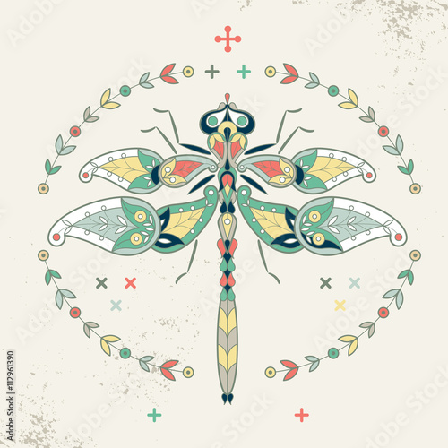 Decorative image of a dragonfly.
