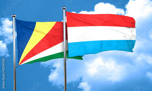 seychelles flag with Luxembourg flag, 3D rendering Free Download seychelles flag with Luxembourg flag, 3D rendering - GFXLoad