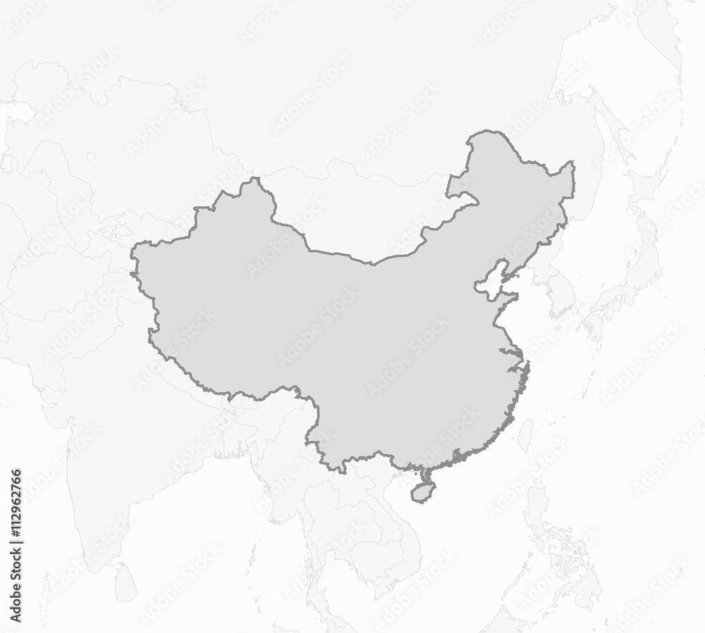 Fototapeta premium Map - China