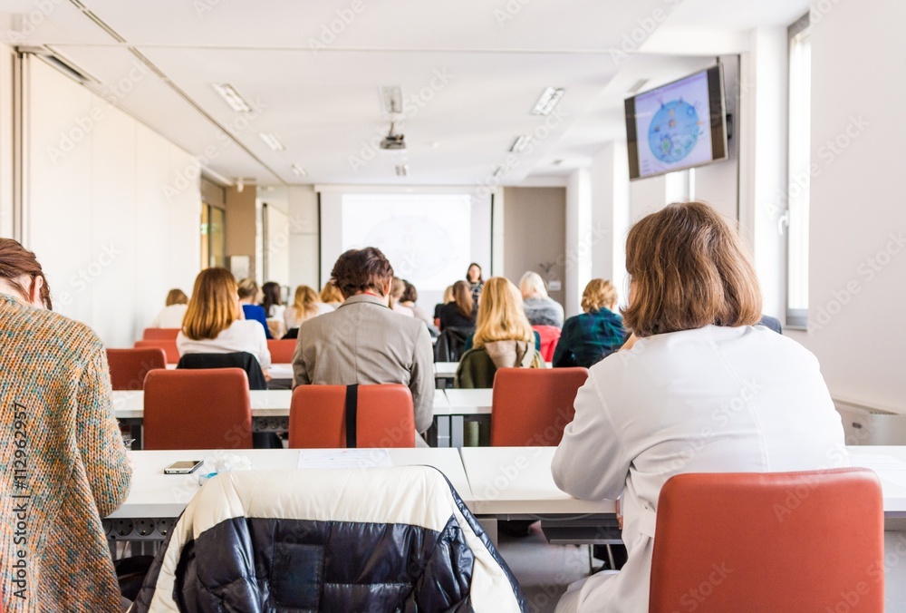 Person attending a confrence.