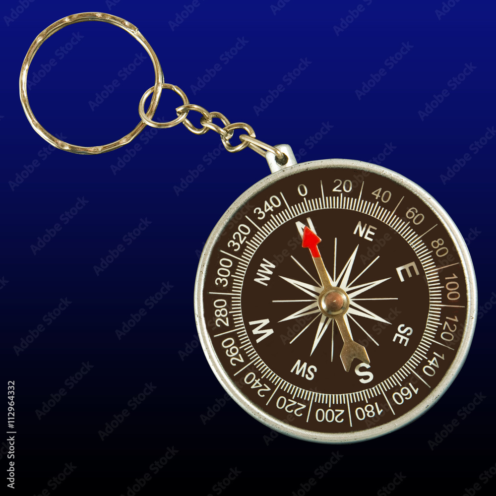 Isolated image of a compass close up Isolated image of a compass close up