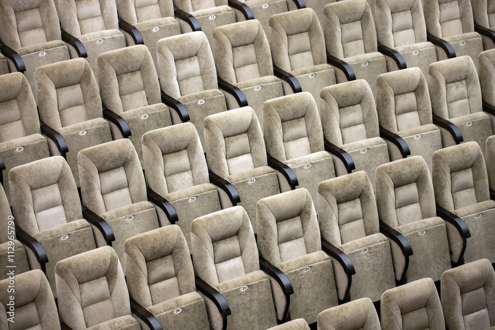 Empty comfortable seats in theater, cinema Empty comfortable seats in theater, cinema