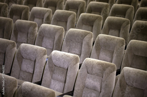 Empty comfortable seats in theater  cinema