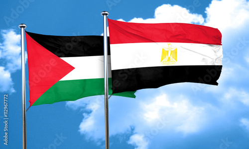 palestine flag with egypt flag, 3D rendering Free Download palestine flag with egypt flag, 3D rendering - GFXLoad