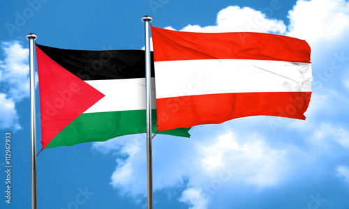 palestine flag with Austria flag, 3D rendering Free Download palestine flag with Austria flag, 3D rendering - GFXLoad