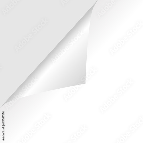 Page curl with shadow