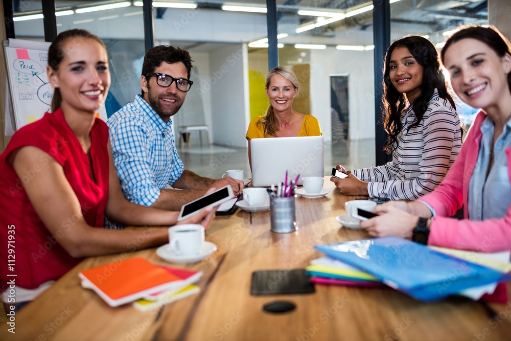 Casual business team having a meeting Casual business team having a meeting