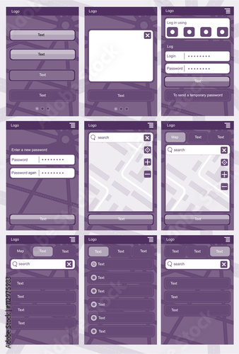 Web application template for phones