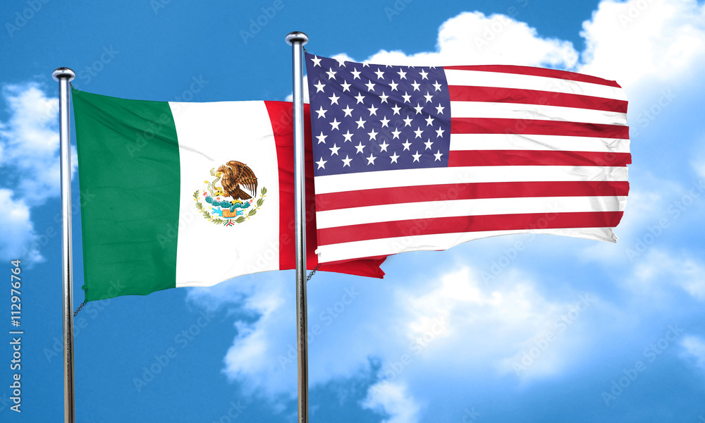 mexico flag, 3D rendering mexico flag, 3D rendering