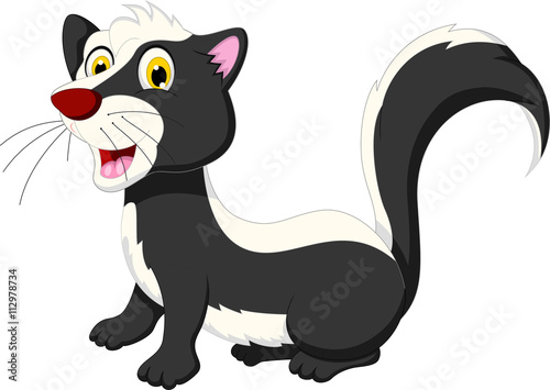 cute skunk cartoon for you design