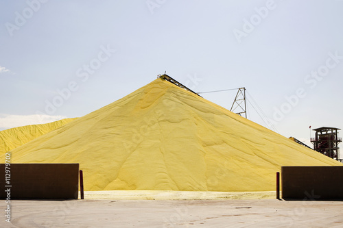 Sulphur depot in Long Beach, California photo