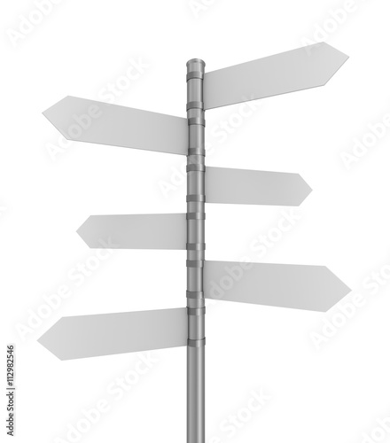 blank signpost 