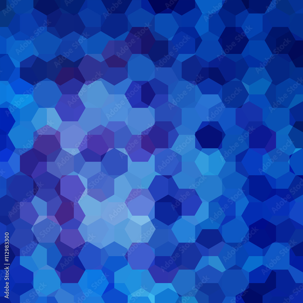Vector background with hexagons. Can be used in cover design. Blue color. Vector background with hexagons. Can be used in cover design. Blue color.