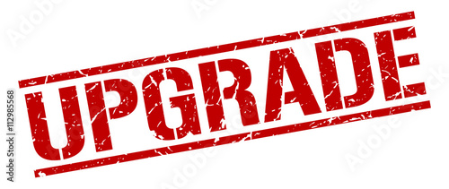 upgrade red grunge square vintage rubber stamp