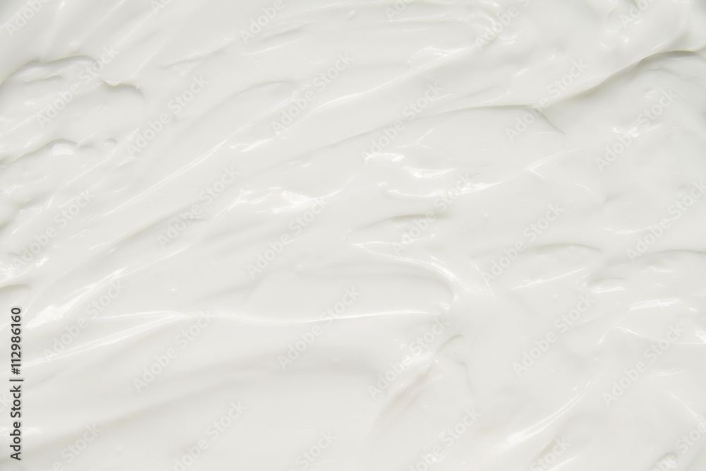 Obraz premium Cosmetics. Cream white background texture.