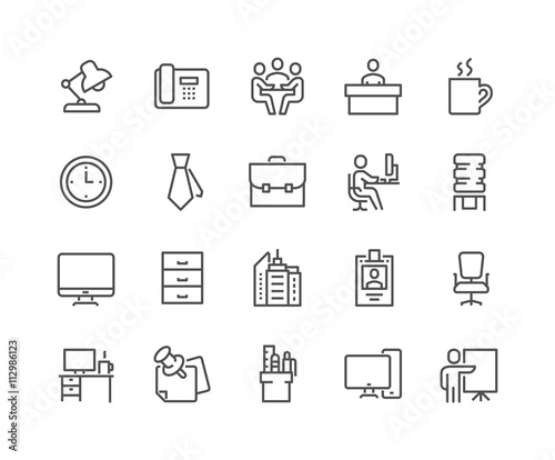 Line Office Icons