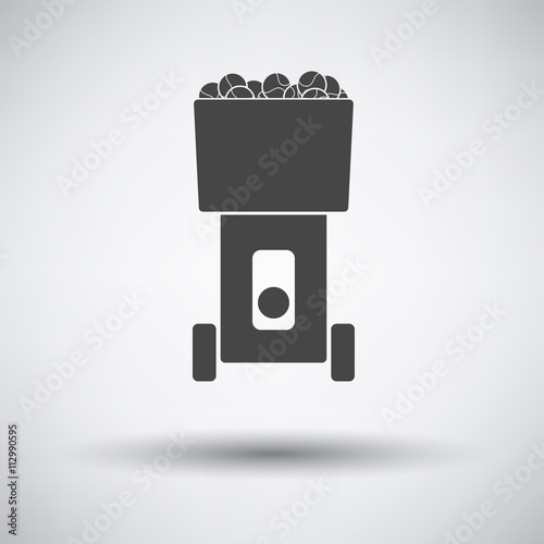 Tennis serve ball machine icon