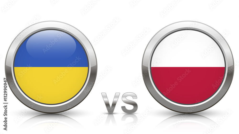 Ukraine vs. Poland - EURO 2016 - Week 3 - obrazy, fototapety, plakaty 