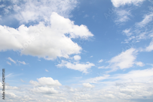 The vast blue sky and clouds sky © modify260