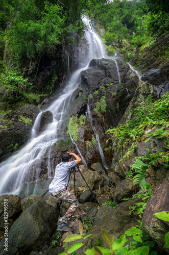Waterfall with Photographers