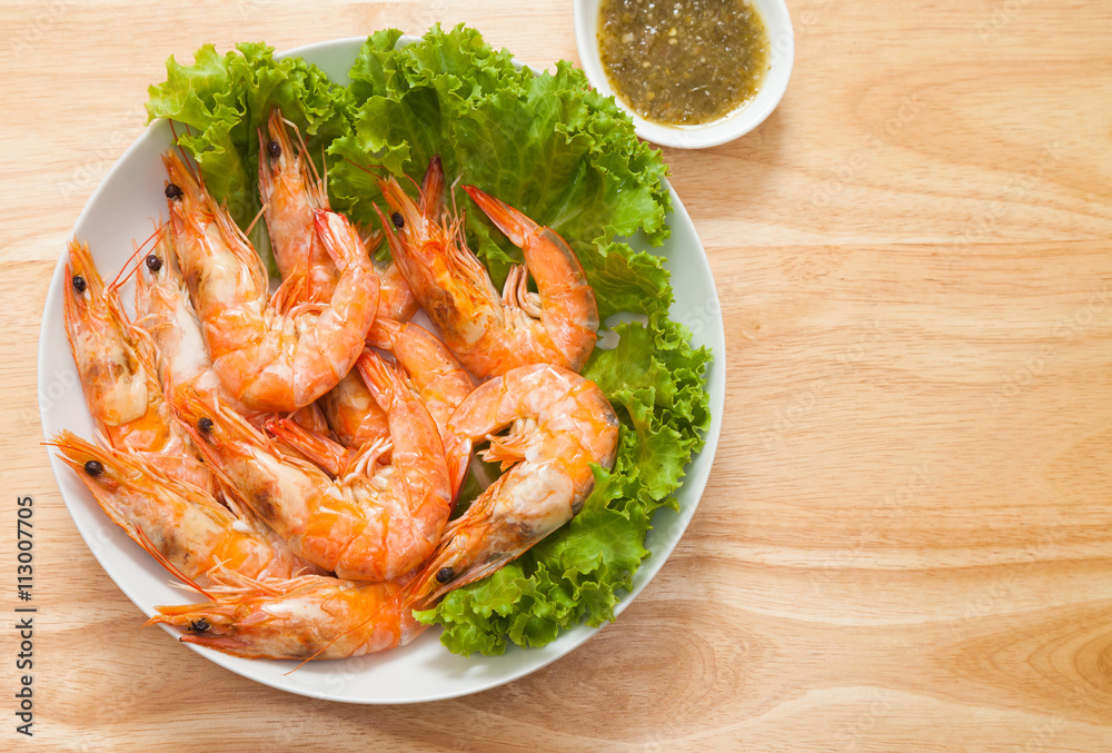 Baked Salted Prawns Baked Salted Prawns