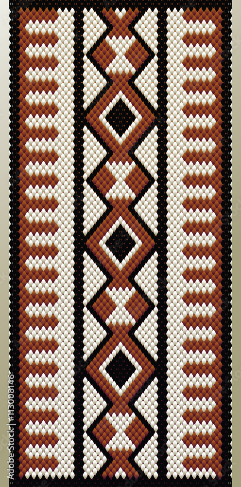Traditional Maroon Arabian Tribal Handmade Wool Weaving Texture - obrazy, fototapety, plakaty 