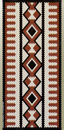 Traditional Maroon Arabian Tribal Handmade Wool Weaving Texture