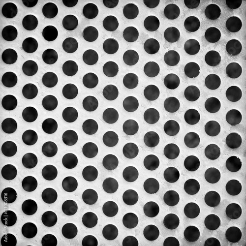 Seamless old metal grid pattern background