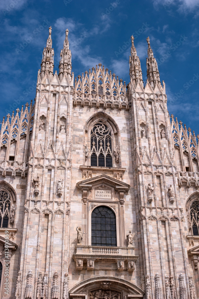Cathedral Duomo, the main facade.