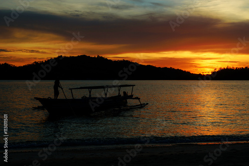 Togean Islands at sunset. Indonesia.