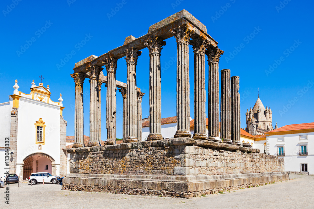Εκτύπωση καμβά Roman Temple, Evora